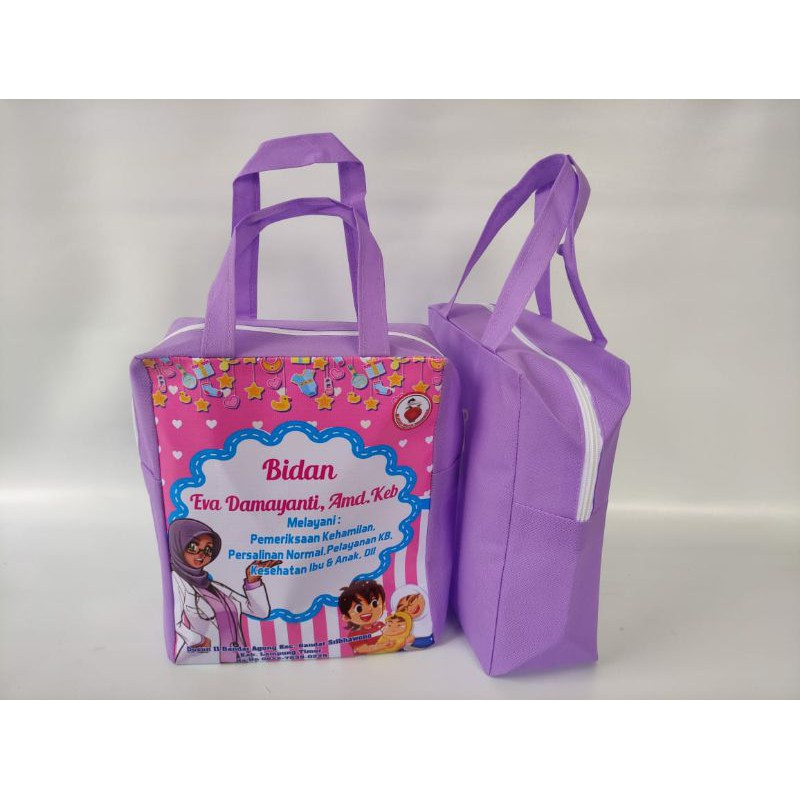 TAS SOUVENIR BIDAN - TAS BIDAN RESLETING - TAS PARTUS - TAS MELAHIRKAN - TAS CUSTOM NAMA