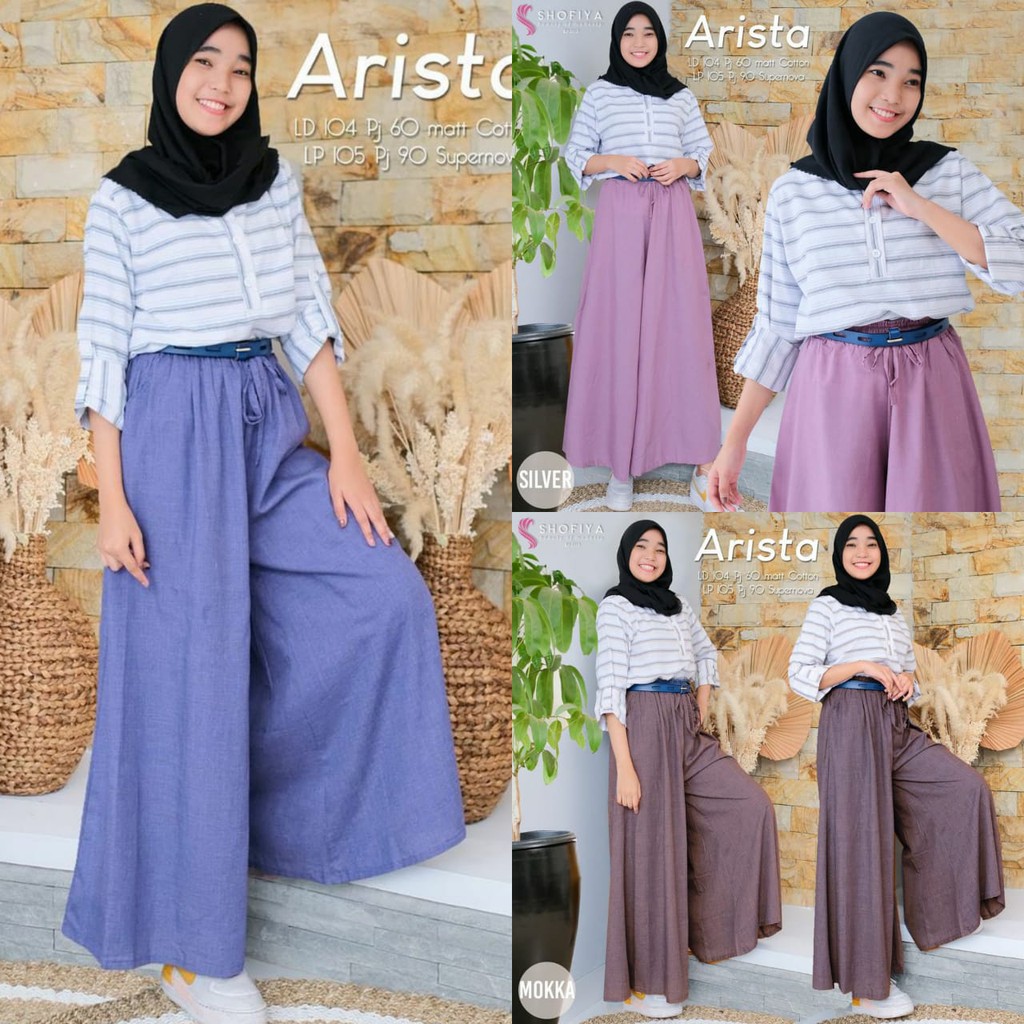 DISKON ARISTA KULOT - celana murah / celana kulot / pants murah / celana bahan / kulot pants