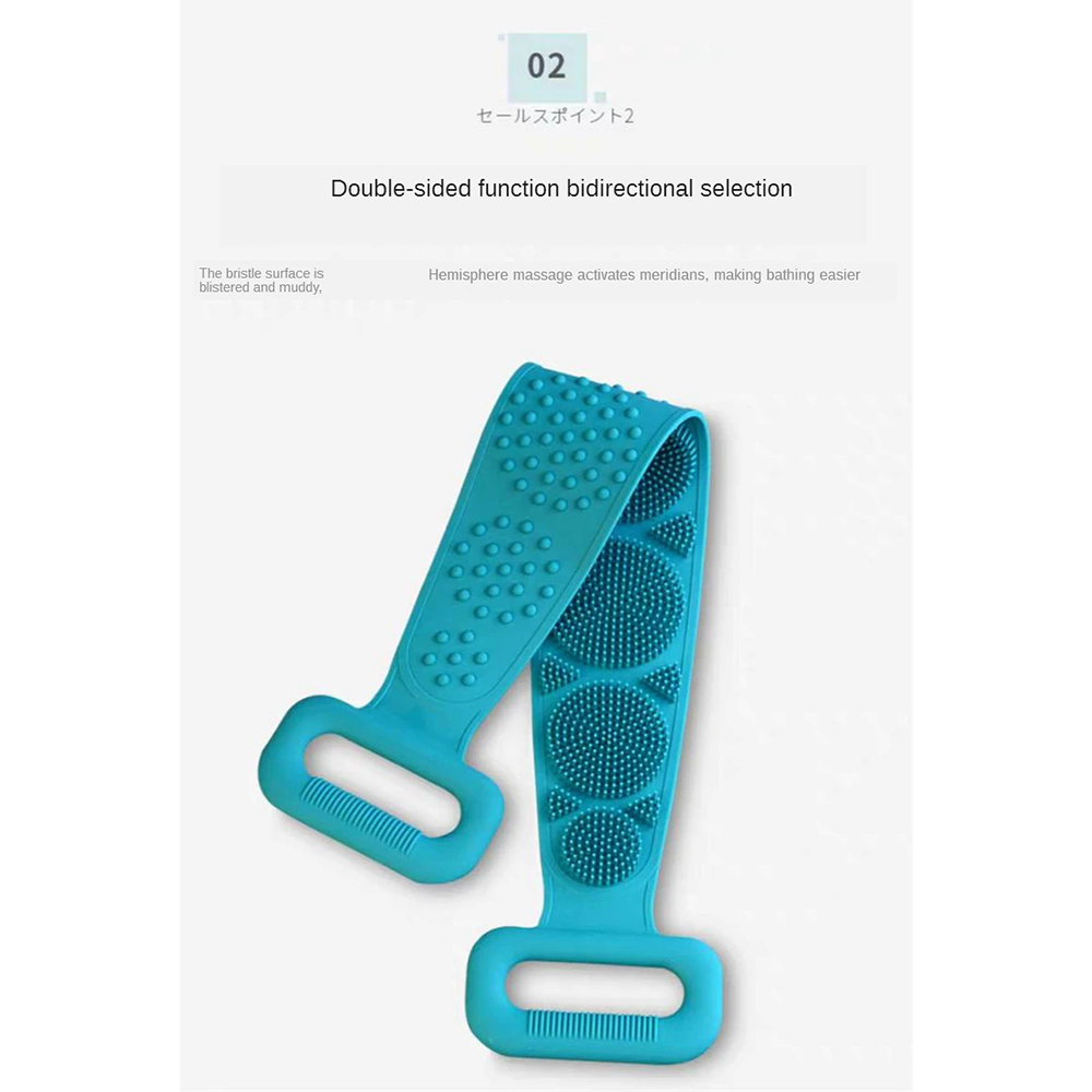 Alat Bantu Mandi Sikat Punggung Silicone Back Bath Brush