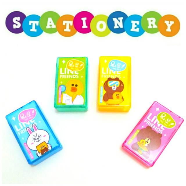 

Rautan Pensil Pengerot Pengasah Peraut Pensil Line Friends Lucu Murah Harga Satuan