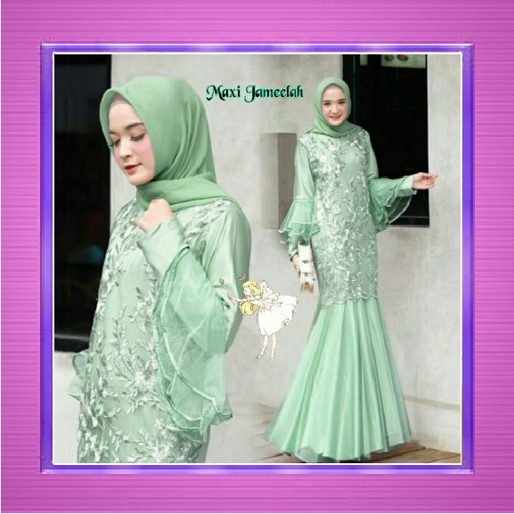 [READY] Baju Pesta Kebaya Vera merah kuning hijau biru pink fanta set Limited