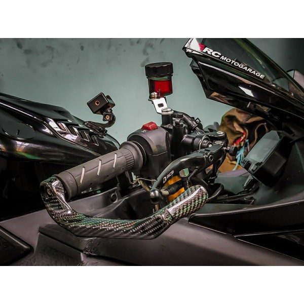 HANDGUARD CARBON KEVLAR PROGUARD KARBON SPION WINGLET SPAKBOR NINJA 250 Z250 CBR250RR CBR150 R15 R25