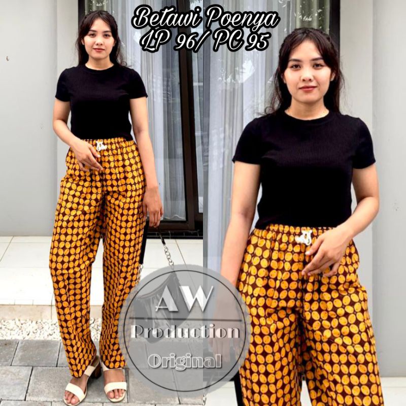 Celana Panjang Dewasa Pangsi Betawi Pria / Wanita Standar L fit XL