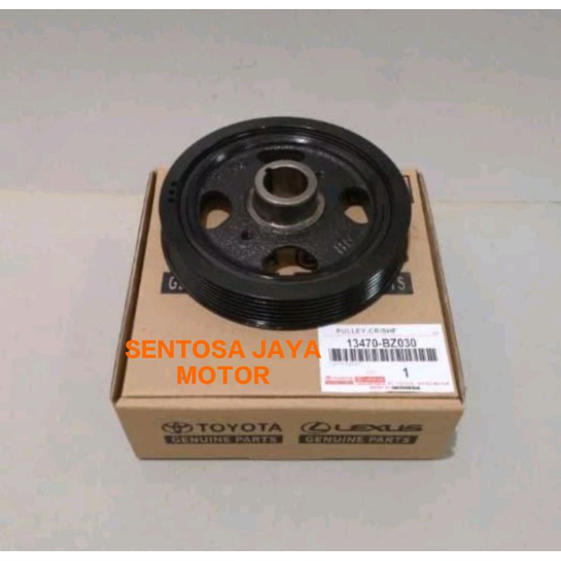 PULLY PULLEY POLY CRANKSHAFT KRUK AS KER AS AVANZA 1.5 VELOZ RUSH TERIOS ASLI 13470-BZ030 ORIGINAL