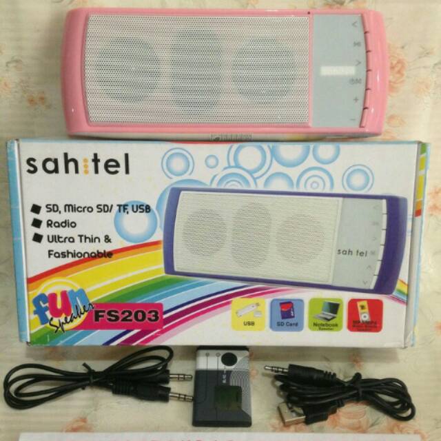 Speaker / Mp3 Player / USB & Memory / Recharge Stereo SAHITEL Murah