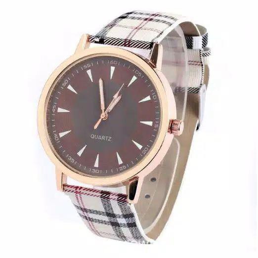 ✅ COD KUMA J-111 Jam Tangan Wanita Strap Kotak Kotak Warna Quartz Tebaik Kualitas Import