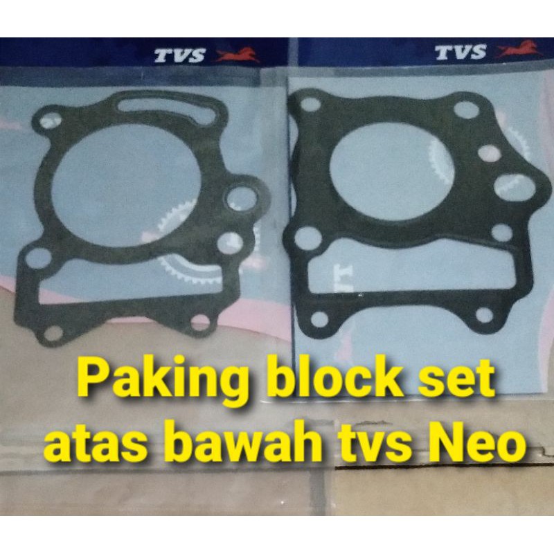 Paking block set atas bawah TVS NEO 110