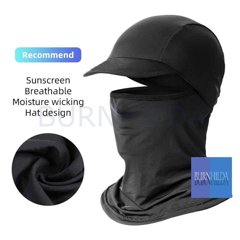 Masker Motor Full Face Cycling Cap Anti UV Hat accesoris motor mobil burnhilda