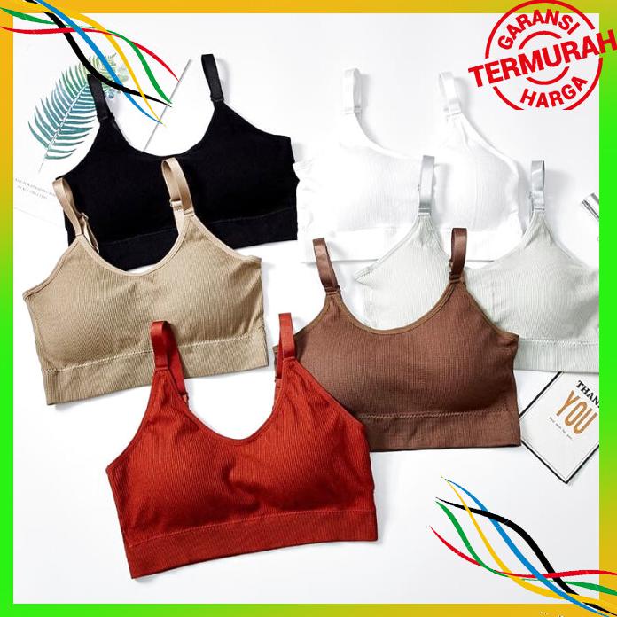 OLAHRAGA GA38 BRALETTE SPORT TANPA KAWAT YOGA BRA GYM BRA MIRIP UNIQLO BAYAR COD