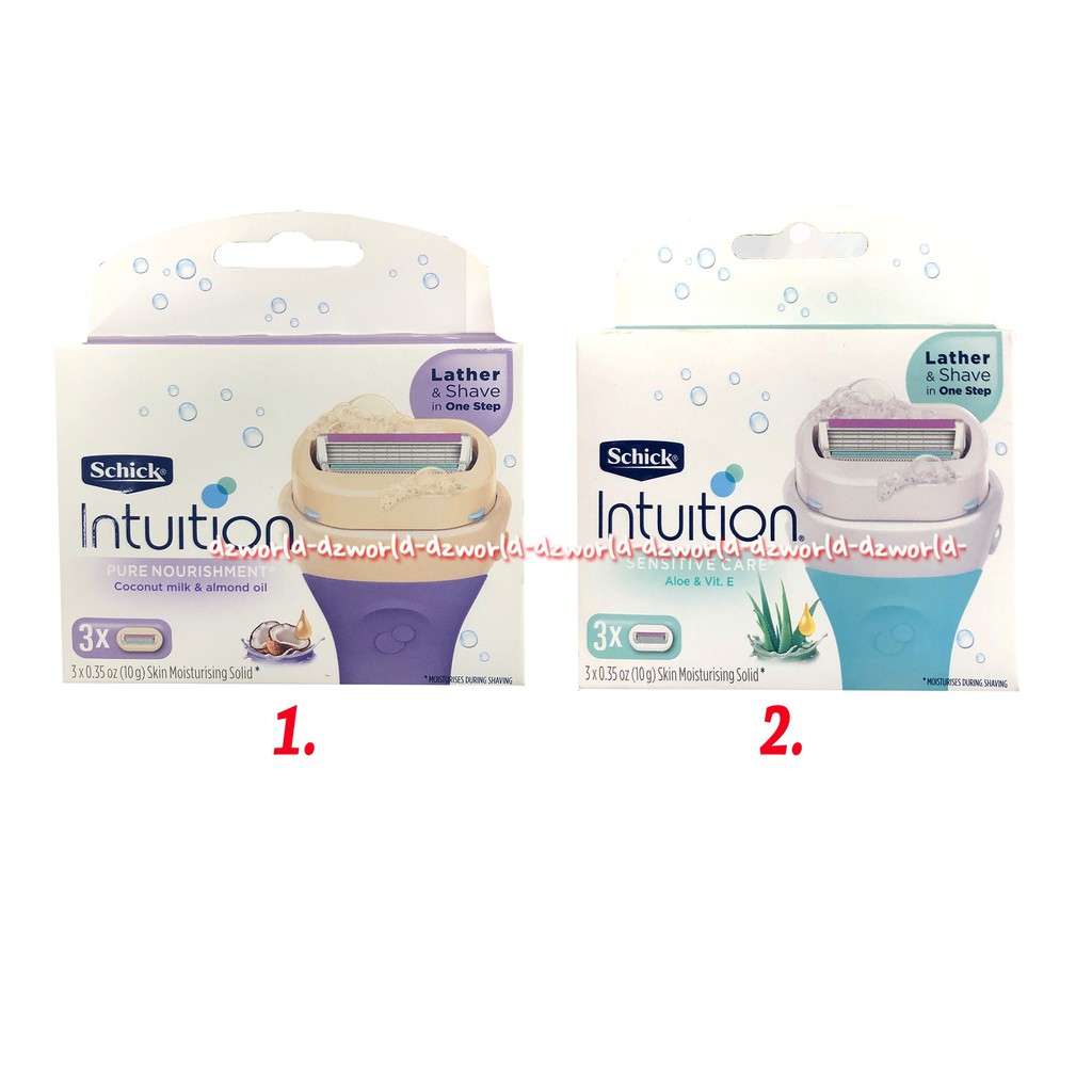 Schick Intuition Aloe Vit E Geen Refill Pisau Cukur Wanita Schick Lidah Buaya Alat Cukur Wanita