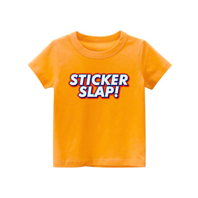 Kaos anak STICKER SLAP kaos anak untuk usia 1-8 tahun