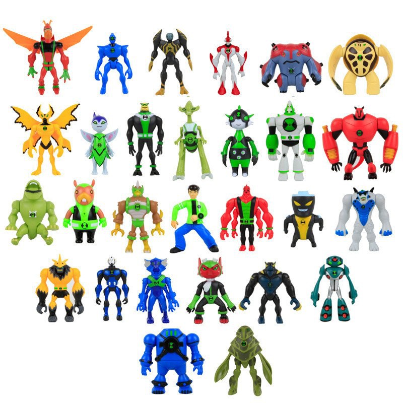 7 Pcs Set 10 14 Cm Anime Ben 10 Angka Mainan Tennyson Widmult - simbol pro roblox