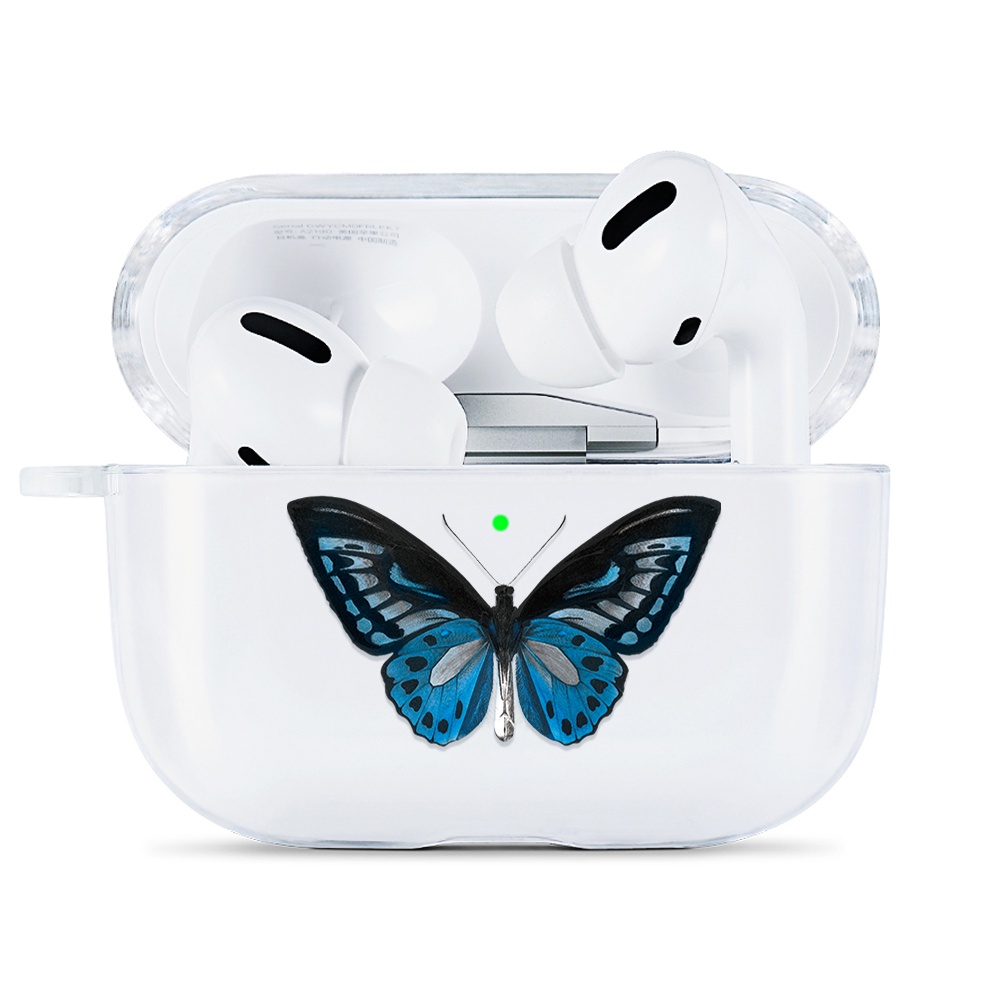 Simple AirPods Pro Case Anti-fall Silicone Soft Case Headset Protection Cover Cute Cartoon Butterfly