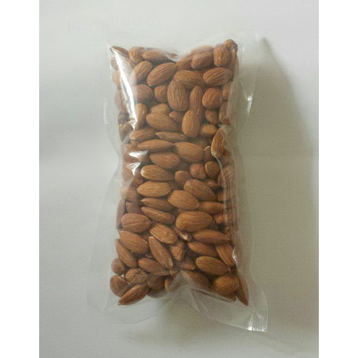 Raw Almond Whole 250gr (Almond Mentah) Ukuran Besar 27-30 Tanpa Cangkang