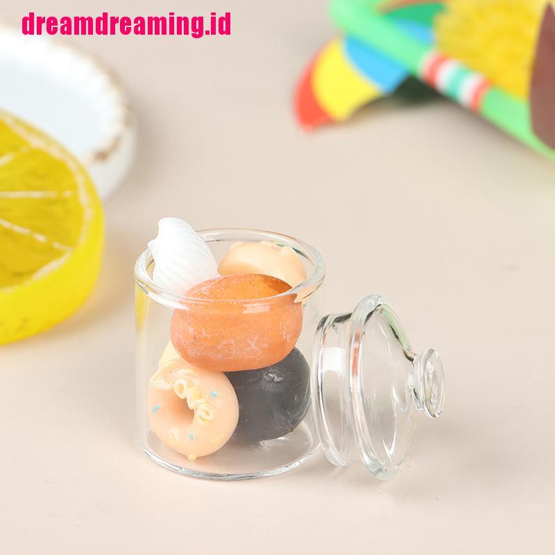 Toples Permen Mini Bahan Kaca Borosilikat Untuk Rumah Boneka