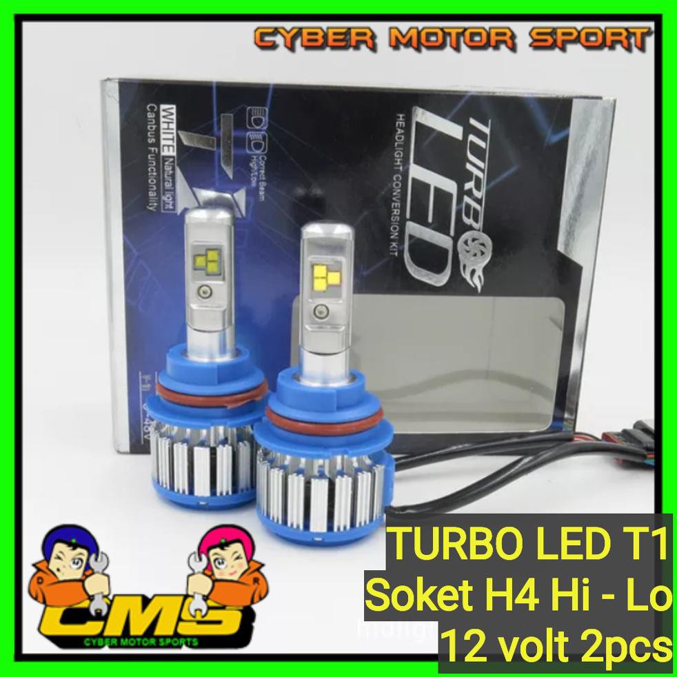E0919 Led Turbo H4. Lampu H4 Turbo Super Terang. Lampu Led Turbo H4. Turbo Led Conversion Kit New