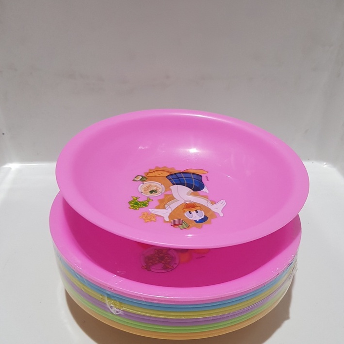 Piring Plastik Murah / Piring Plastik Karakter / Piring Plastik Semi Melamin