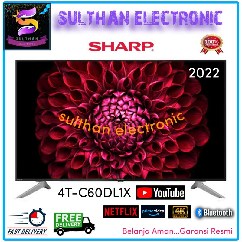 SHARP 60DL1X 4K UHD SMART ANDROID TV 60 INCH 4T-C60DL1X NEW 2022