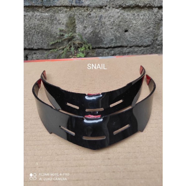 Spoiler snail ffs1  Spoiler Snail Spoiler helm Snail Pnp Hitam Murah kualitas Mewah Plus 3M