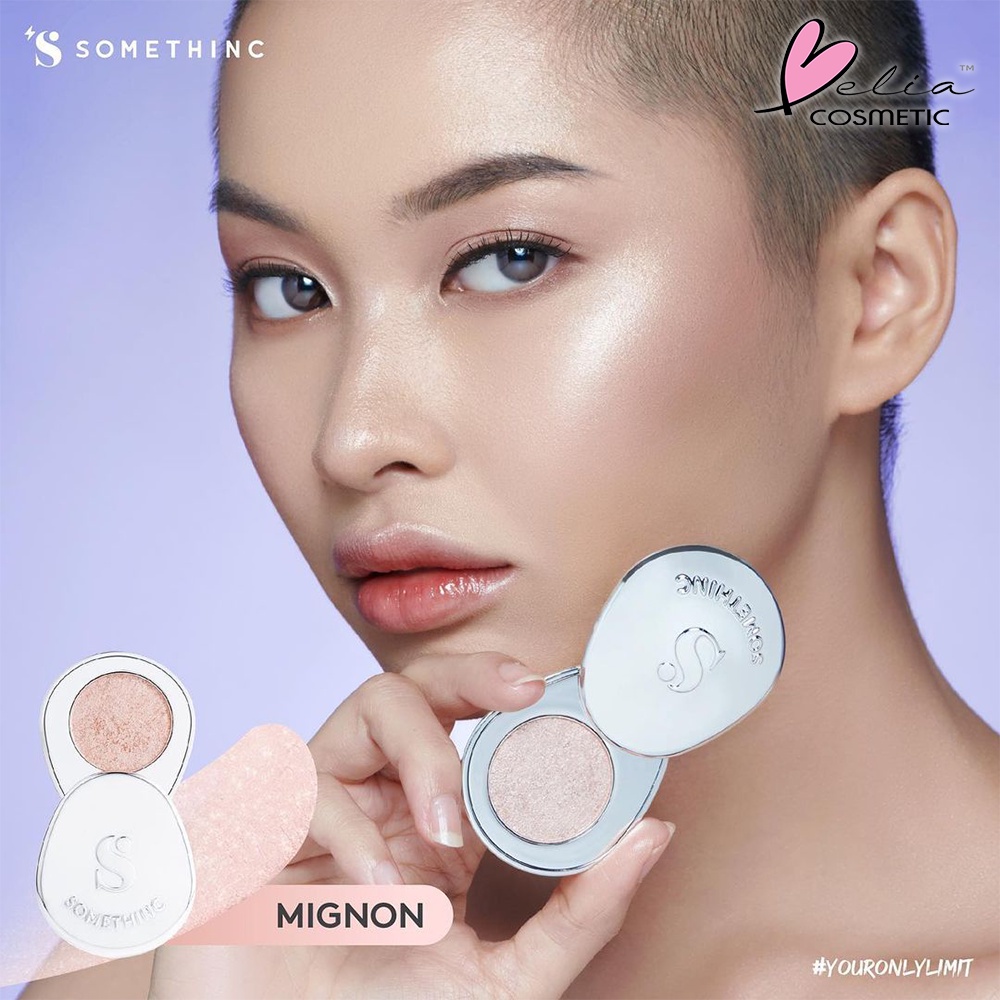 ❤ BELIA ❤ SOMETHINC Immortal Highlighter | Powder Highlighter | Sabrina Chairunnisa | Glitter Shimmer | Long Lasting | Airy-Weight