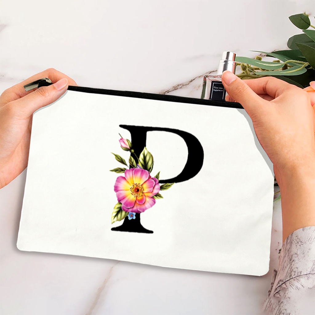 Pouch kanvas Dompet Wanita Original Tempat Kosmetik Motif Beragam Printing Digital