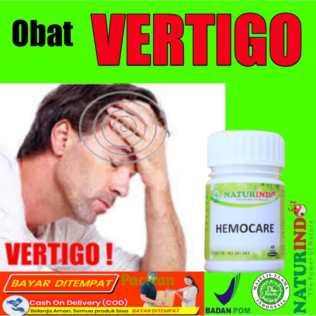 Obat herbal vertigo sakit kepala mudah pingsan darah tinggi paling ampuh herbal naturindo BPOM
