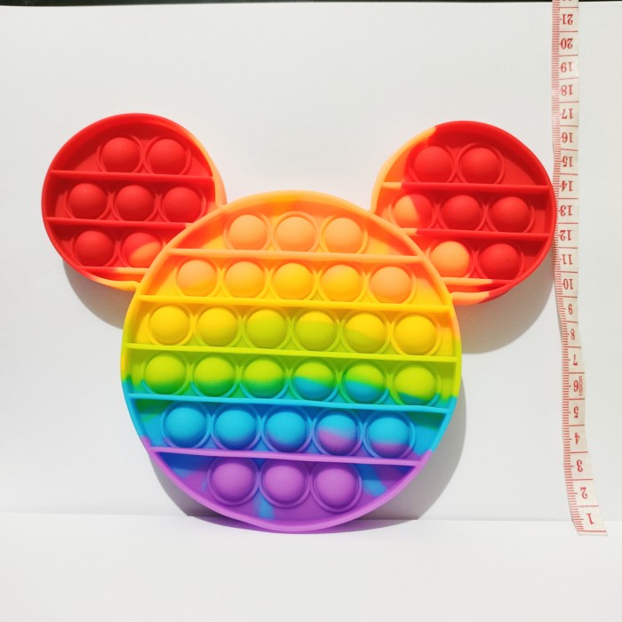 Pop it murah jumbo rainbow bts Mainan anak popit rainbo termurah Maenan anak viral edukasi Silocon