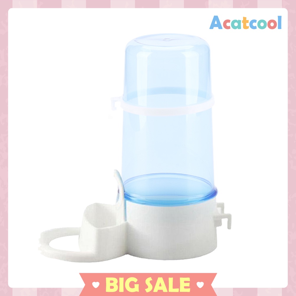 Bird Water Drinker Feeder Plastic Automatic Birdcage Water Bottle Dispenser