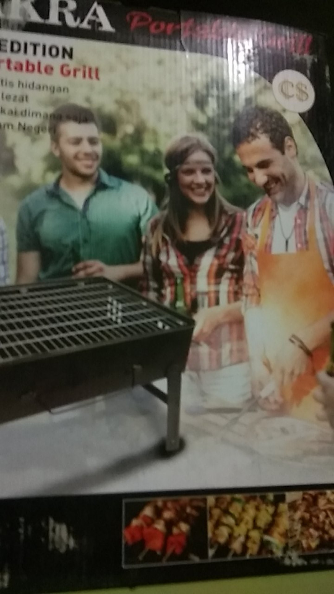 Pemanggang Portable Yang Bisa Di Lipat (pangangan Bbq)