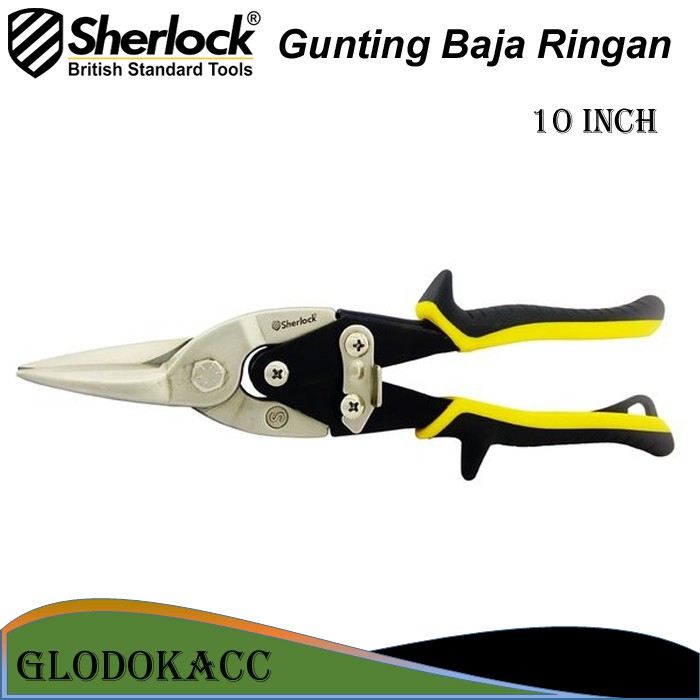 Gunting Baja Ringan 10 inch / Sherlock Aviation Snips / Gunting Seng / Gunting Plat