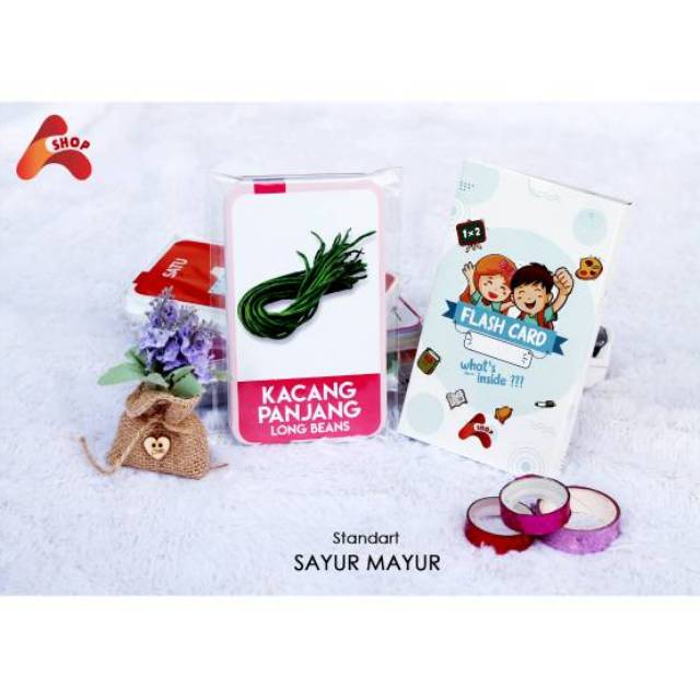 [MURAH & BESAR MAINAN ANAK FLASHCARD] Flash card sayur