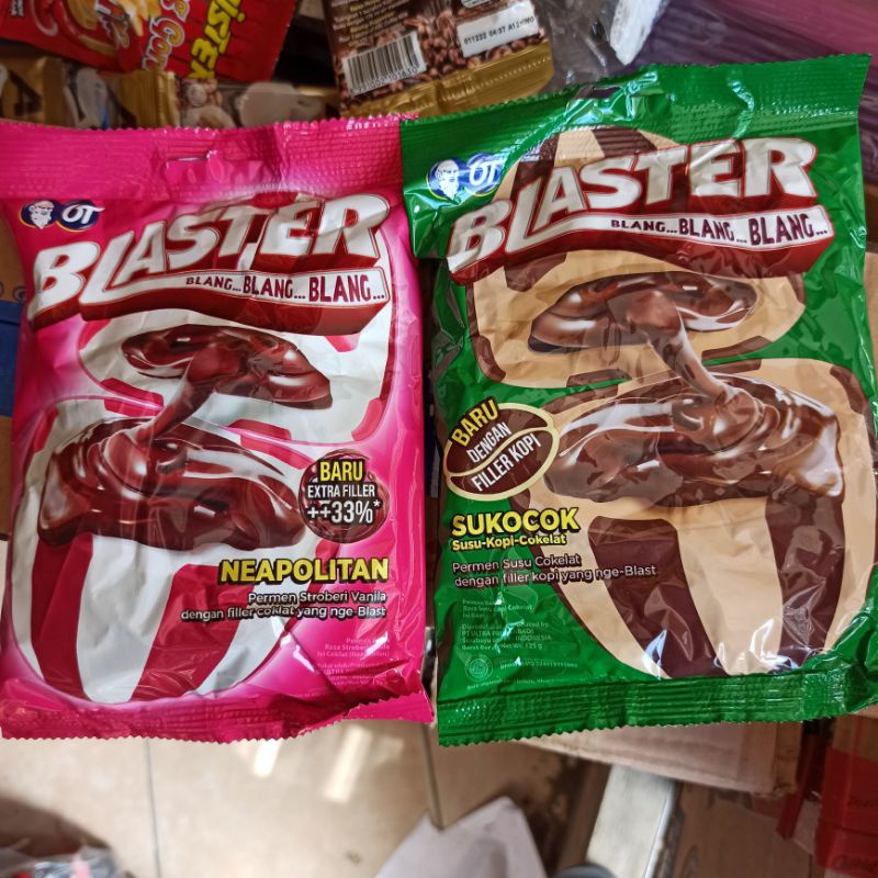 

Permen Blaster Sukocok Susu Kopi Cokelat Neapolitan Stroberi Vanila