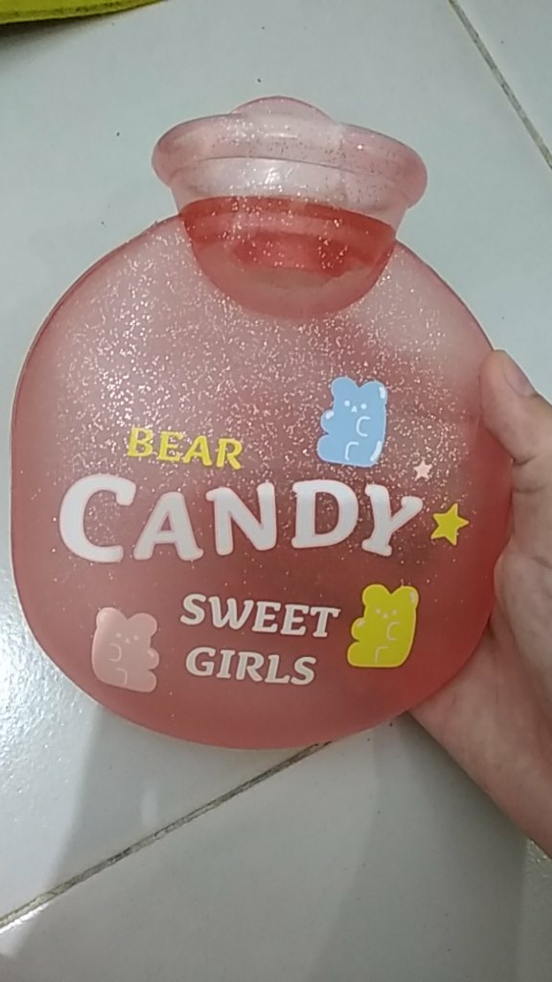 Rumauma Transparant Warmer Bag Glitter Candy - Kantong Penghangat Lucu