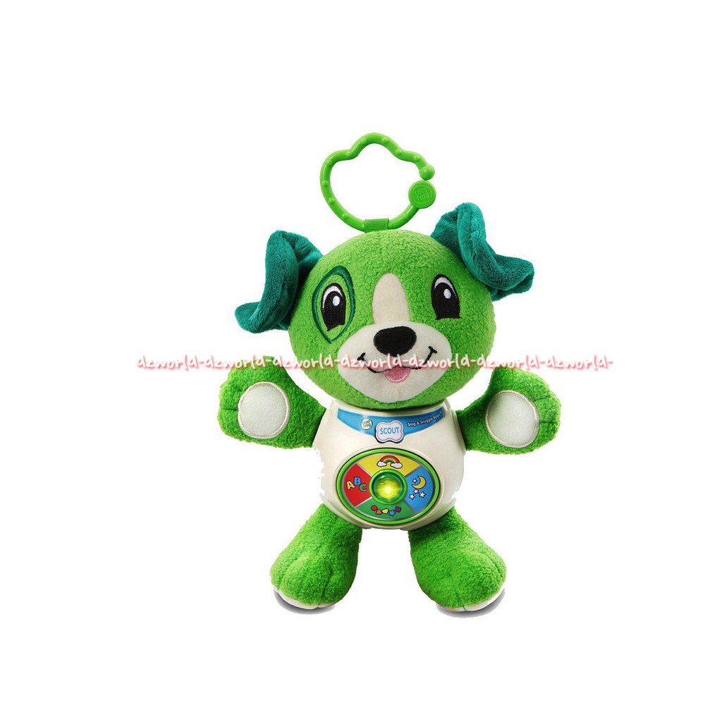 Leapfrog Sing &amp; Snugge Scout Green Mainan Boneka Bisa Bernyanyi Warna Hijau Leap frog Sing Snuggle