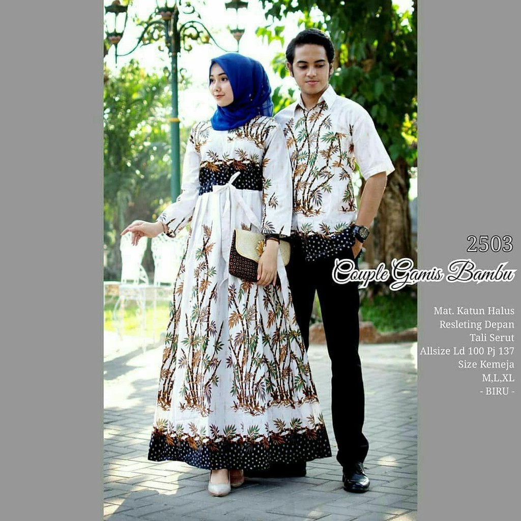 GROSIR BATIK GAMIS COUPLE BAMBU