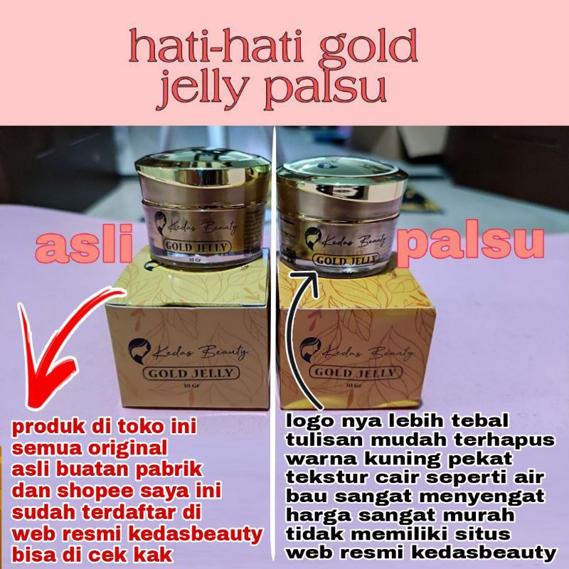 Gold jelly kedasbeauty original (kemasan baru) / GOLDJELLY KEDASBEAUTY Free SOUVENIR-7