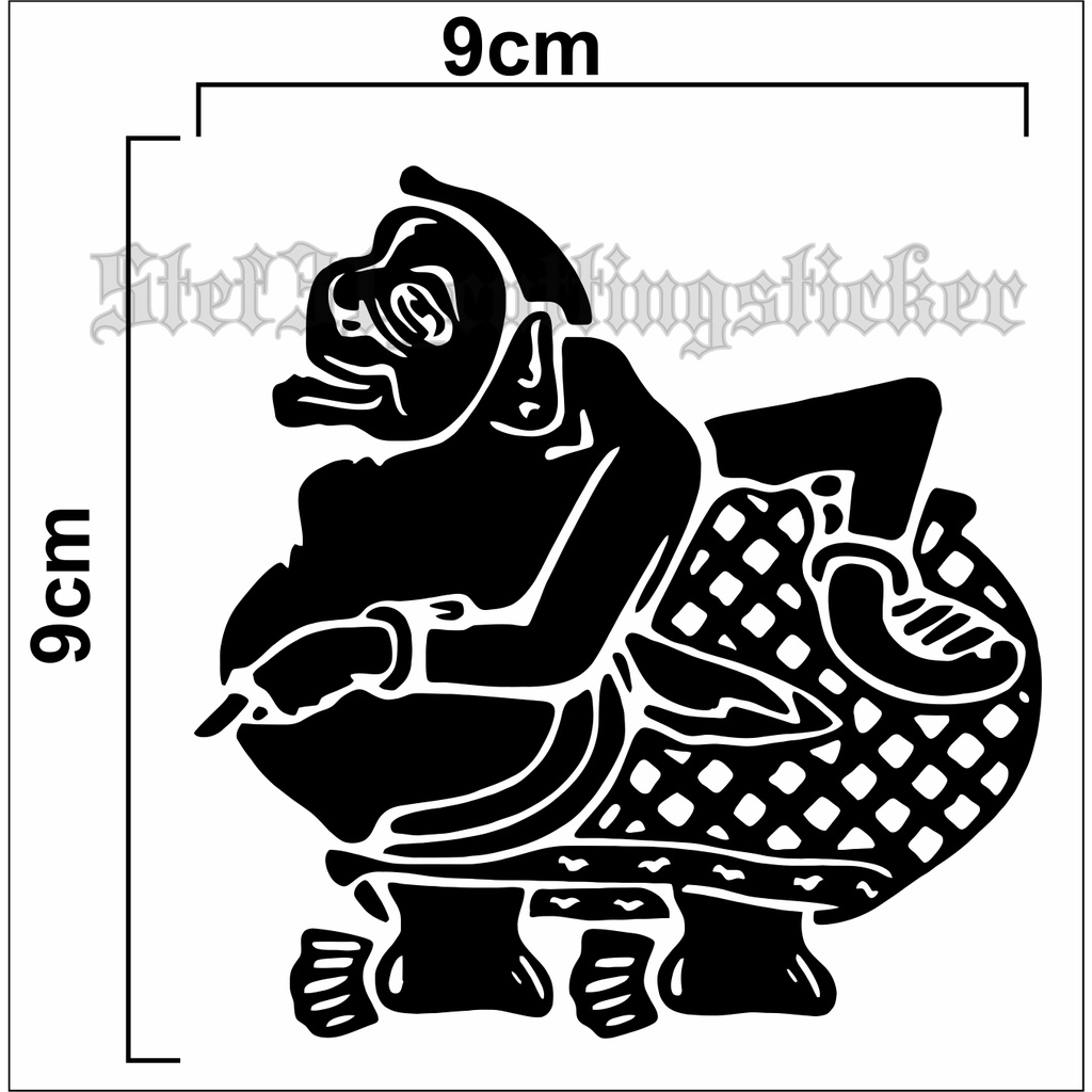 

Stiker cutting gambar semar, sticker wayang semar