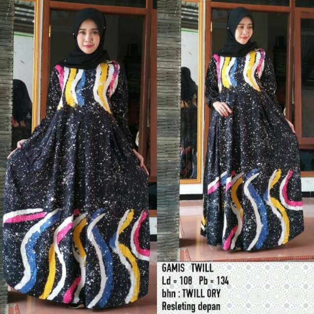 Grosir Gamis Termurah Gamis Twill Ory Original Batik Pekalongan