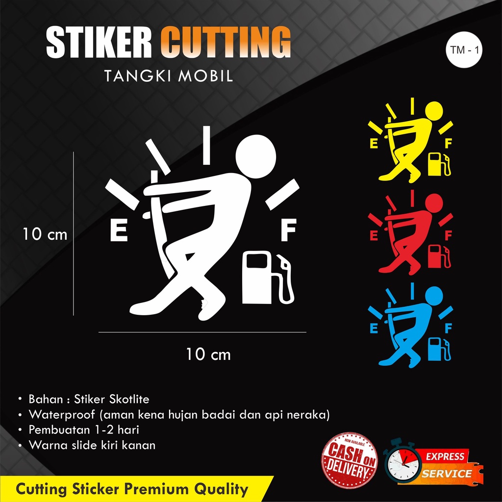 

Stiker Cutting TANGKI MOBIL / Cutting sticker / Stiker nama ORACAL