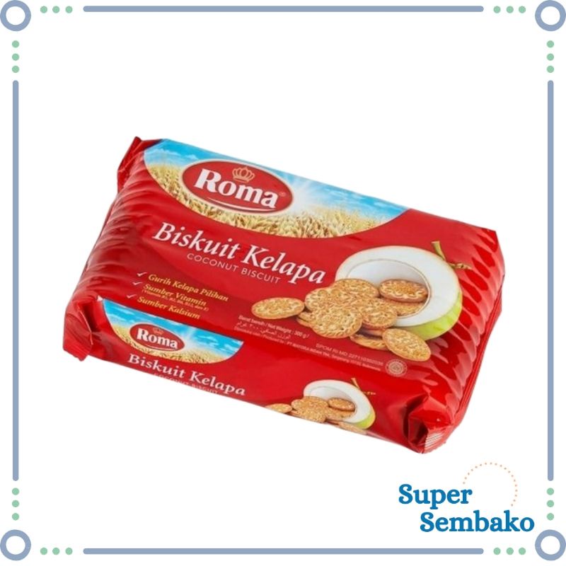 

SNACK BISKUIT REGAL ROMA KELAPA COCONUT SARI GANDUM 300gr