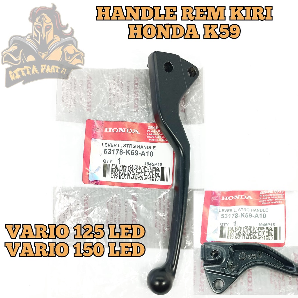 HANDLE HANDEL REM KIRI HONDA KUALITAS ASLI ORIGINAL HONDA AHM PRESISI TIDAK MUDAH PATAH DAN AWET VARIO 125 LED VARIO 150 LED