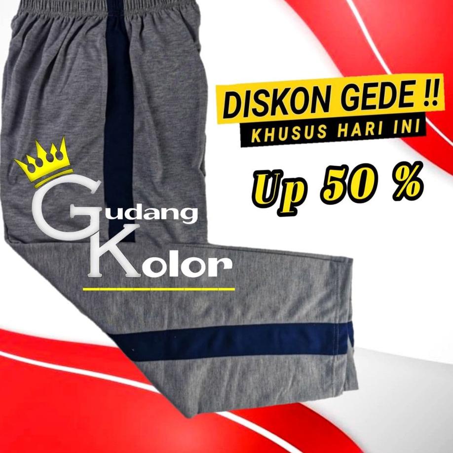 Telah Hadir.. Celana Trening Pria Big Size Jumbo Polos Santai Terening Panjang Pants Training Laki L