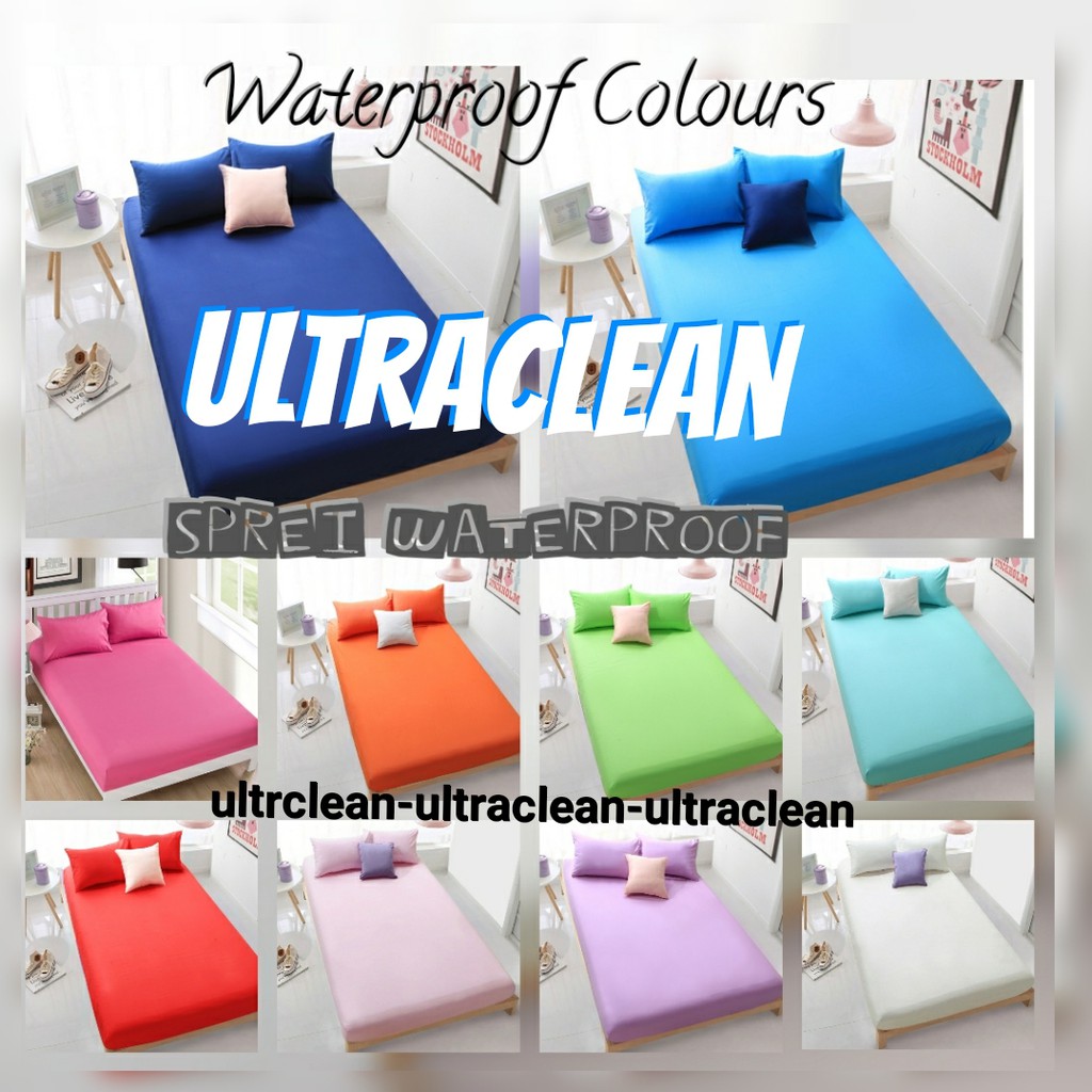 Sprei WAterproof Polos Ukuran 200