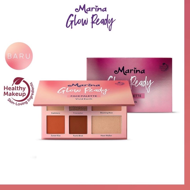 aa.x -- marina glow ready palette lengkap -- marina pallete make up terlengkap