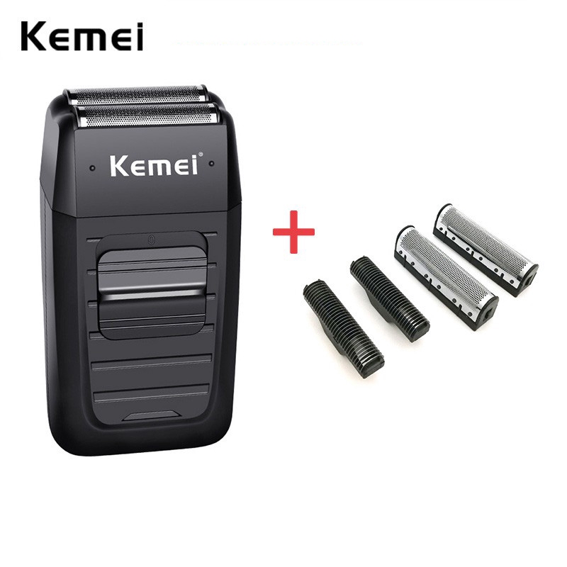 

Kemei KM-1102 Alat Cukur Listrik untuk Pria Foil Twin Blade Reciprocating Finish Machine Barber