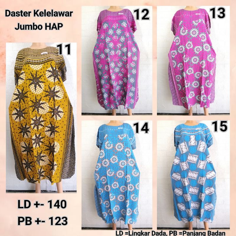 Daster Kelelawar Jumbo HAP Aneka Motif Lowo Bigsize Adem