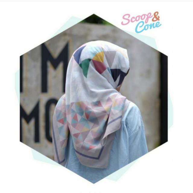 Scoop and cone scarf (preloved)