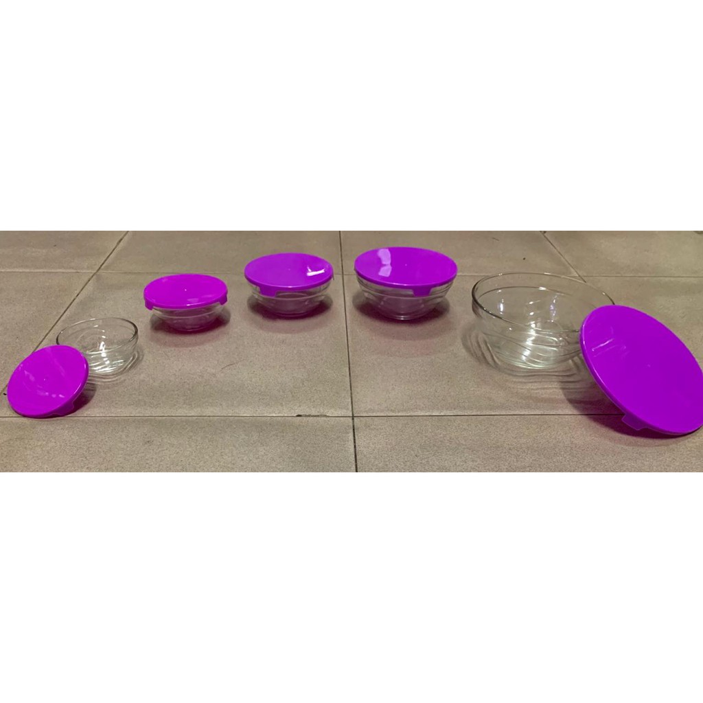 Kimglass Imperial Bowl Set Isi 5 - Mangkok Sayur Salad Buah Makanan