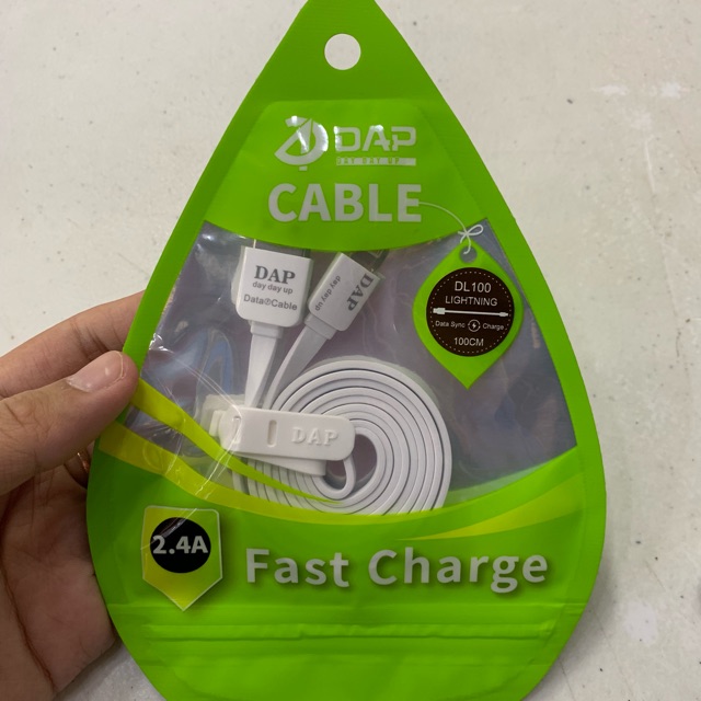 KABEL DATA lightning DAP DL100 FAST CHARGING 2.4A