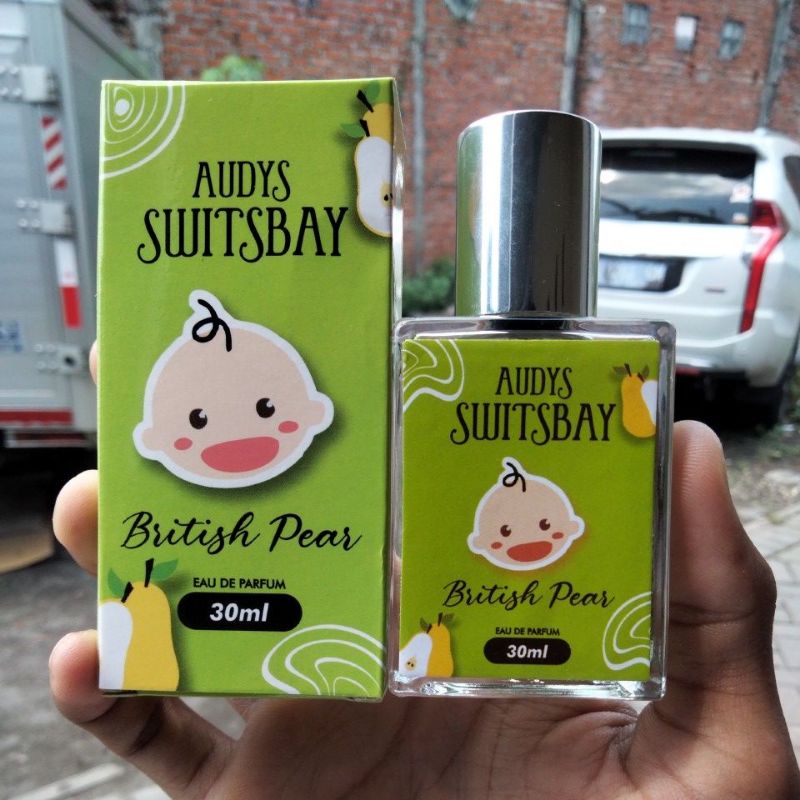 PARFUM  BRITISH PEAR SWITSBAY AUDYS 30ML PARFUM WANITA TAHAN LAMA PARFUM BABY ORIGINAL